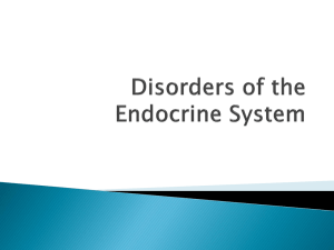 Disorders of the Endocrine System