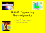 Unit 61: Engineering Thermodynamics