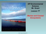 APES Lesson 77 (5th Ed) - Marine and Coastal Ecosystems