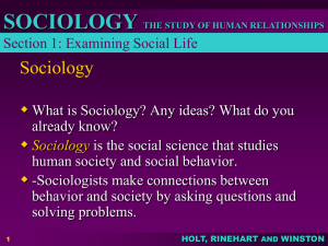MR. Padron`s Sociology