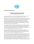 UNITED NATIONS PRESS RELEASE United Nations Secretary