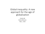 Global inequality: A new approach for the age of globalization