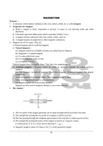 magnetism - Sakshi Education