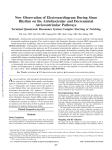 New Observation of Electrocardiogram During Sinus Rhythm on the