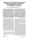 Comparison of the Effects of Losartan and Captopril on Mortality in