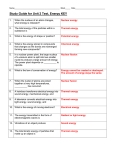 Study Guide for Unit 2 Test, Energy KEY