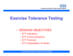 Exercise Tolerance Testing - Cardiac and Stroke Networks in