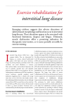 Exercise rehabilitation for interstitial lung disease