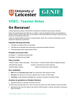 VGEC: Teacher Notes Go Bananas!