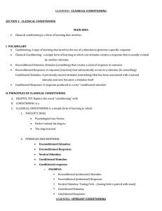 d_Study Guide_Classical-Operant Conditioning - psy1