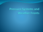 Pressure Systems and Fronts