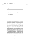 The Environment and Natural Resources