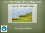 Work and Energy of electrostatic fields