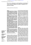 Pure tone audiometry and impedance screening of practical setting