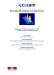 Ab-initio Modeling of Cold Gases November 11, 2009