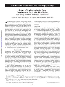 Status of Antiarrhythmic Drug Development for Atrial Fibrillation