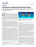 Fermionic Vortices Find their Dual - Physics (APS)