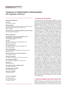 Consensus on Hypertrophic Cardiomyopathy.