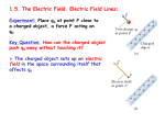 1.5. The Electric Field. Electric Field Lines: