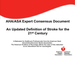 AHA/ASA Expert Consensus Document An Updated Definition of