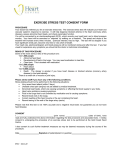 Exercise Stress Test Consent Form
