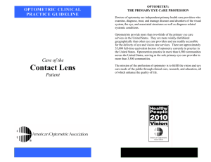 Care of the Contact Lens Patient -- Optometric Clinical Practice