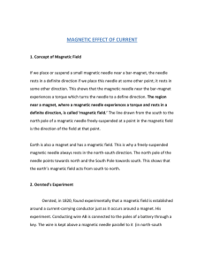 MAGNETIC EFFECT OF CURRENT