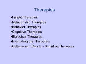 Therapies - Wellness