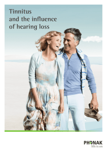 Tinnitus and the influence of hearing loss