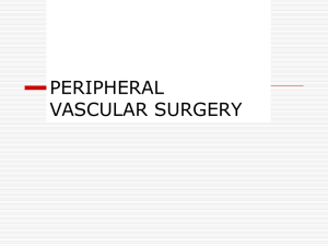 peripheral vascular surgery - A