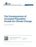The Consequences of Increased Population Growth for Climate