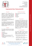 AA Inappropriate Sinus Tachycardia (IST) Info