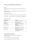 Energy And Temperature Introduction