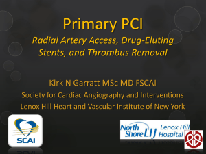 Primary PCI - Society for Cardiovascular Angiography and