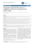 Preoperative hospital length of stay as a modifiable risk factor for