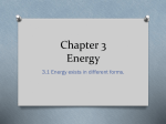 Chapter 3 Energy