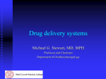 Dr. Stewart: Drug Delivery Systems - Department of Surgery | Weill