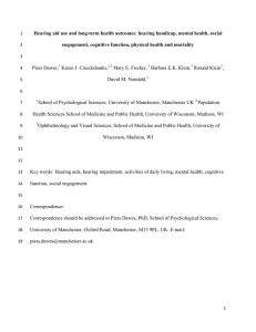 Hearing aid use and long-term health outcomes: hearing handicap
