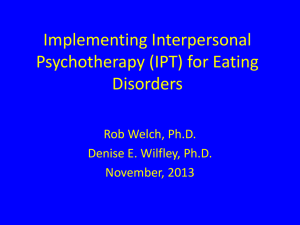 Interpersonal Events Psychological Symptoms
