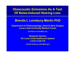 Otoacoustic Emissions As A Test Of Noise