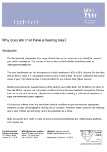 Why does my child have a hearing loss?