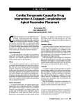 Cardiac Tamponade Caused by Drug Interaction: A