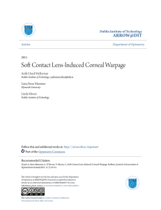 Soft Contact Lens-Induced Corneal Warpage