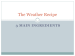 The Weather Recipe