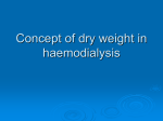 Dry weight in HD