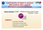 Local density of states in quantum Hall systems with a smooth