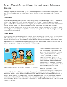 Types of Social Groups - HOPE School​of Leadership