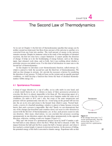 The Second Law of Thermodynamics