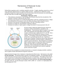 Mechanisms of Hormonal Action