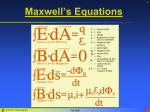 Lecture 6: Maxwell`s Equations